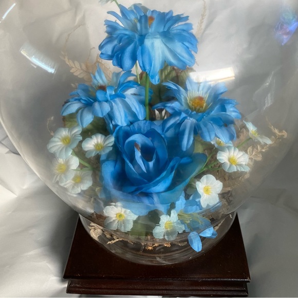 Vintage Floral Glass Terranium - Picture 4 of 7